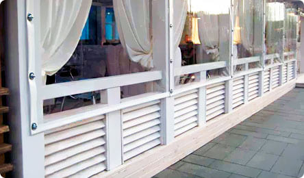 Мягкие окна для летних кафе и веранд